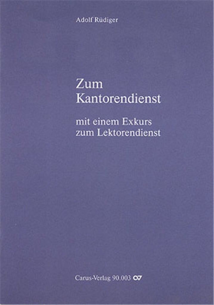 Zum Kantorendienst